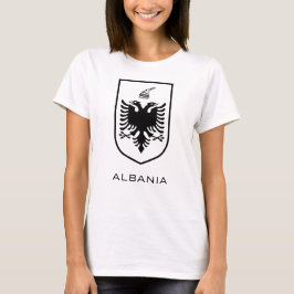 アルバニア国家の紋章 ヘリテージインク Tシャツ
