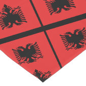 アルバニア国旗とスポーツファンハウスデコル/アルバニア ショートテーブルランナー (コーナー)