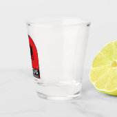 アルバニア国旗のエンブレム動揺して ショットグラス (右)