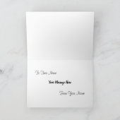 アルバニア国旗のカスタマイズ可能な横型カード シーズンカード (内部)