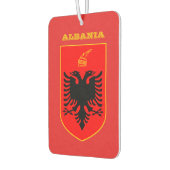 アルバニア国旗のカーフレッシュナー、アルバニア カーエアーフレッシュナー (左)