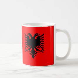 アルバニア国旗のセラミックマグカップ コーヒーマグカップ
