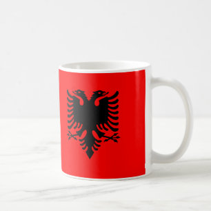 アルバニア国旗のセラミックマグカップ コーヒーマグカップ