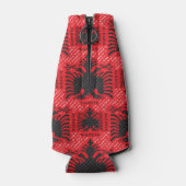 アルバニア国旗のパターン2 ボトルクーラー (裏面)