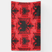 アルバニア国旗のパターン2 横断幕 (縦)