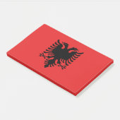 アルバニア国旗を持つメモ ポストイット (アングル)