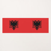 アルバニア国旗を掲げたヨガマット ヨガマット (裏面(横))