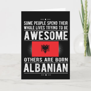 アルバニア国旗アルバニア伝統アルバニアルーツ カード