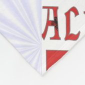 アルバニア国旗ラージパーソナライズされたル フリースブランケット (角)