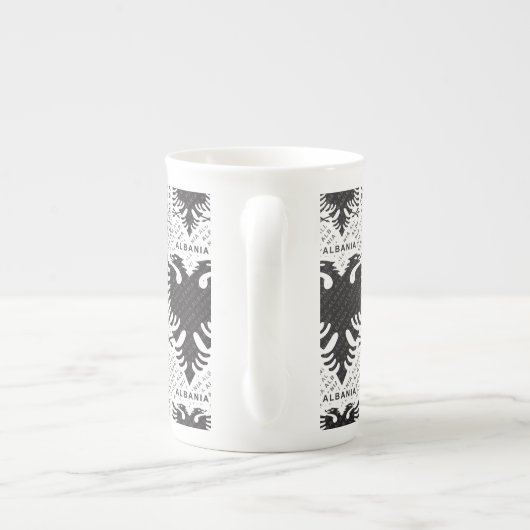 アルバニア国旗3 ボーンチャイナマグカップ (裏面)