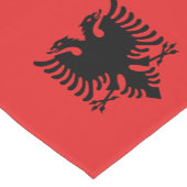 アルバニア国旗&アルバニアファッションホーム/スポーツファン ショートテーブルランナー (コーナー)