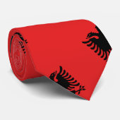 アルバニア国旗&アルバニア旅行、休日/スポーツファン ネクタイ (ロール)