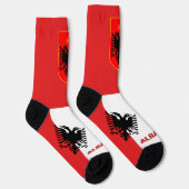 アルバニア国旗、アルバ地球に優しニア ソックス (右)