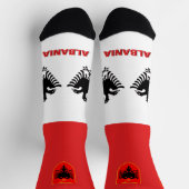 アルバニア国旗、アルバ地球に優しニア ソックス (上部)