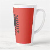 アルバニア国旗 カフェラテマグ (右)