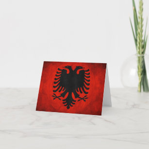 アルバニア国旗 カード