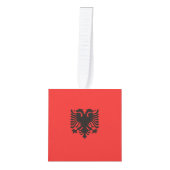 アルバニア国旗 キューブオーナメント (正面)