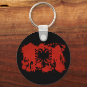 アルバニア国旗 キーホルダー (正面)