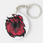 アルバニア国旗 キーホルダー (裏面)