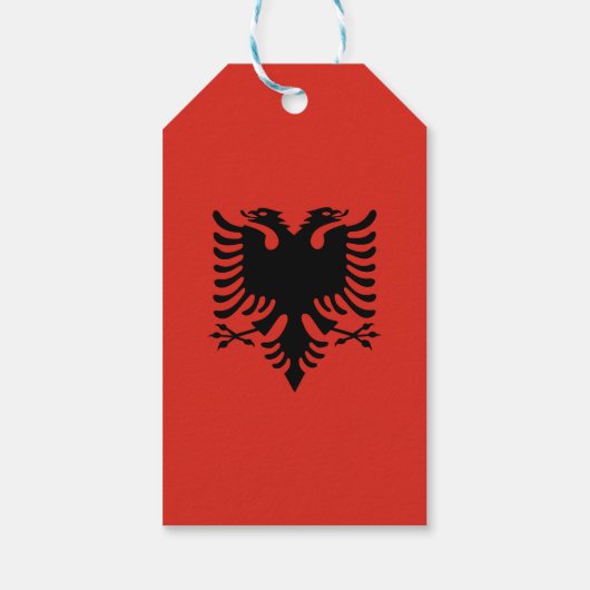 アルバニア国旗 ギフトタグ (裏面)