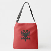 アルバニア国旗 クロスボディバッグ (裏面)