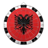 アルバニア国旗、ゲームボード、アルバニア国旗 ダーツボード (正面)