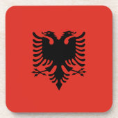 アルバニア国旗 コースター (正面)