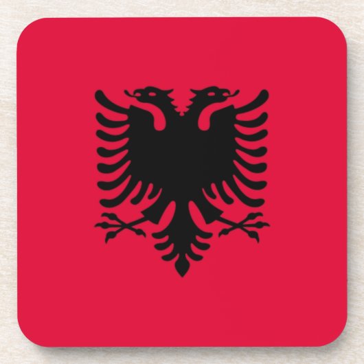アルバニア国旗 コースター (正面)