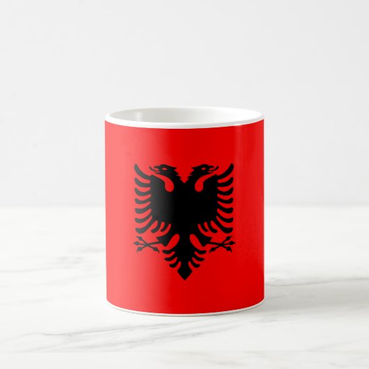 アルバニア国旗 コーヒーマグカップ (中央)