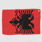 アルバニア国旗 ゴルフタオル (横)