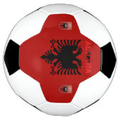 アルバニア国旗 サッカーボール (回転)