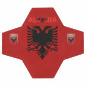 アルバニア国旗 サッカーボール (フラット)