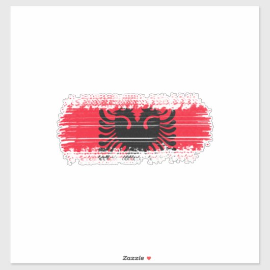 アルバニア国旗 シール (シート)