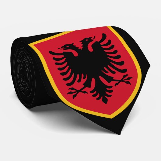 アルバニア国旗 ネクタイ (ロール)