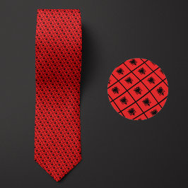 アルバニア国旗 ネクタイ