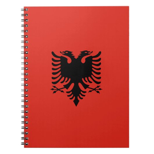 アルバニア国旗 ノートブック (正面)