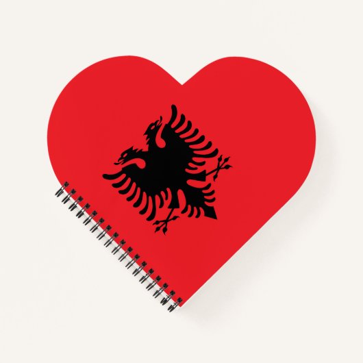 アルバニア国旗 ノートブック (正面)