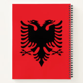 アルバニア国旗 ノートブック (裏面)