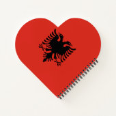 アルバニア国旗 ノートブック (裏面)