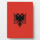 アルバニア国旗 フォトプラーク (正面)