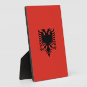 アルバニア国旗 フォトプラーク (側面)