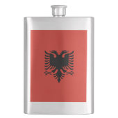 アルバニア国旗 フラスク (正面)
