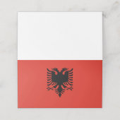 アルバニア国旗 プレイスカード (外部開封)