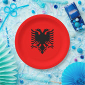 アルバニア国旗 ペーパープレート (パーティー)