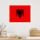 アルバニア国旗 ポスター (キッチン)