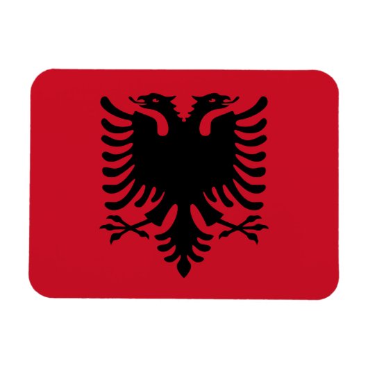 アルバニア国旗 マグネット (横)