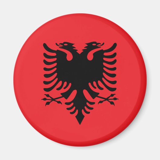 アルバニア国旗 マグネット (正面)