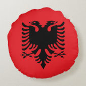 アルバニア国旗 ラウンドクッション (裏面)