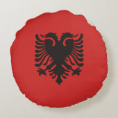アルバニア国旗 ラウンドクッション (裏面)