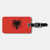アルバニア国旗 ラゲッジタグ (正面横)